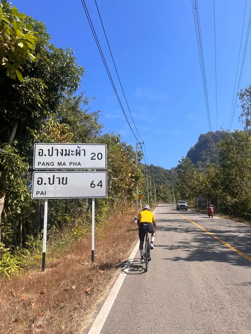 On the way to Pai, a charming town known for its laid-back vibe