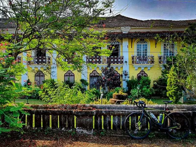 Braganza House, one of the largest Portuguese colonial mansions in Chandor, South Goa